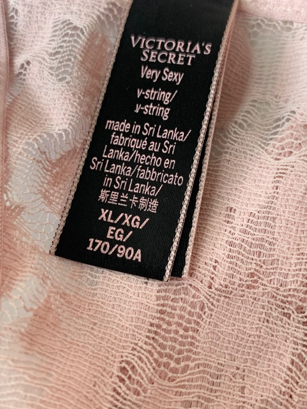 Victoria’s Secret V-string Panties L & XL New